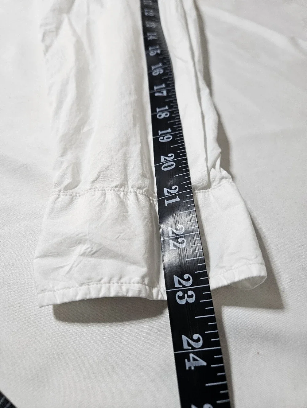Frank & Eileen Joedy White Button Front Shirt Size Large 100% Cotton Italian - Picture 8 of 9